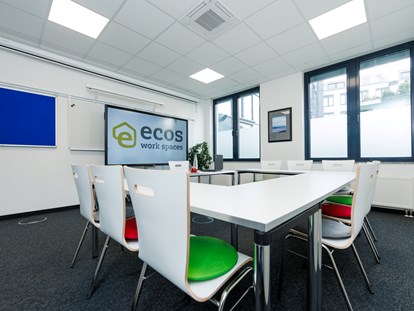 Eventlocation - geeignet für: Konferenz - Unser kleinster Konfernezraum in den ecos work spaces für 11-22 Personen je nach Möblierung bei 333 qm - ecos work spaces München